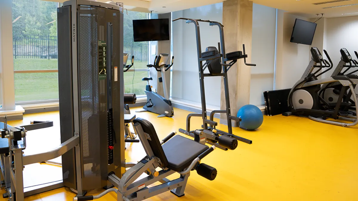 Summer Accommodations exercise room